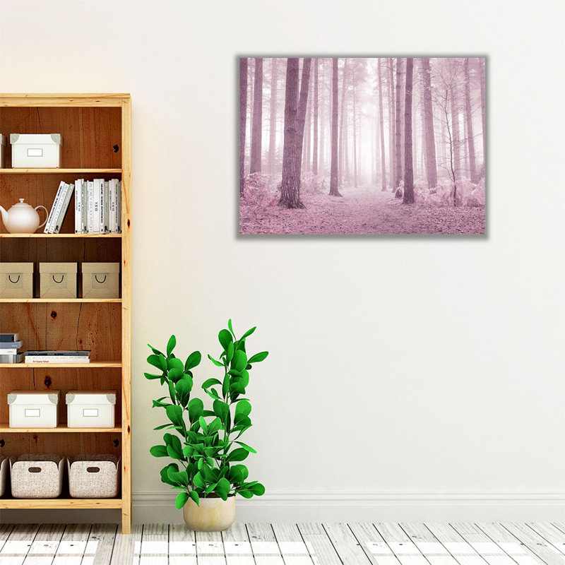 Misty Trees - Canvas Print Wall Art, 18" H x 24" W