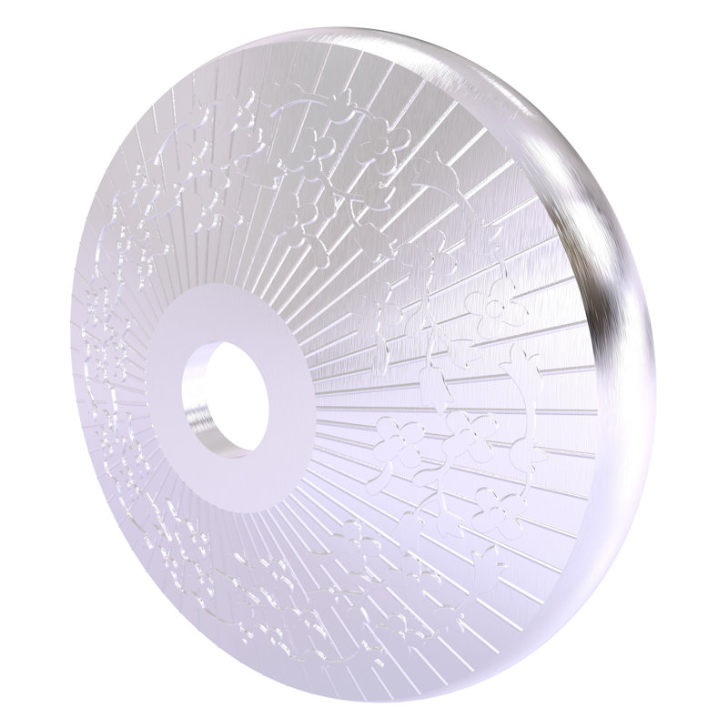 Écusson de rideau de douche Tilney, Chrome satiné
