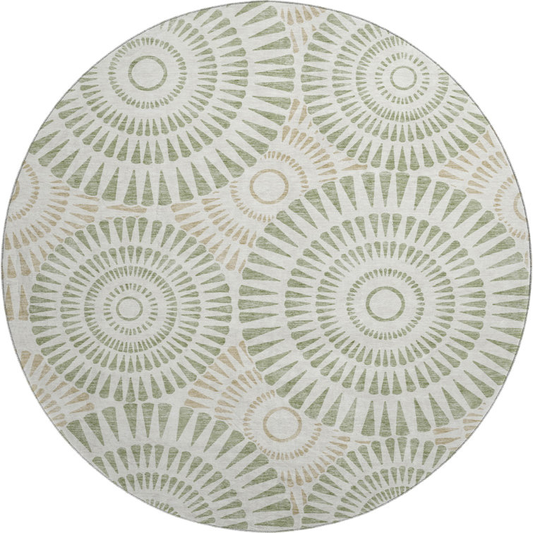 Premium Machine Washable Prisco Aloe Rug