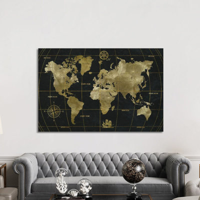Golden World by Nan - Painting on Canvas