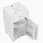 Lavabo de salle de bain de 20 pouces avec lavabo, armoire de salle de bain avec portes à fermeture douce, tablettes de rangement et tablettes réglables-2070790308