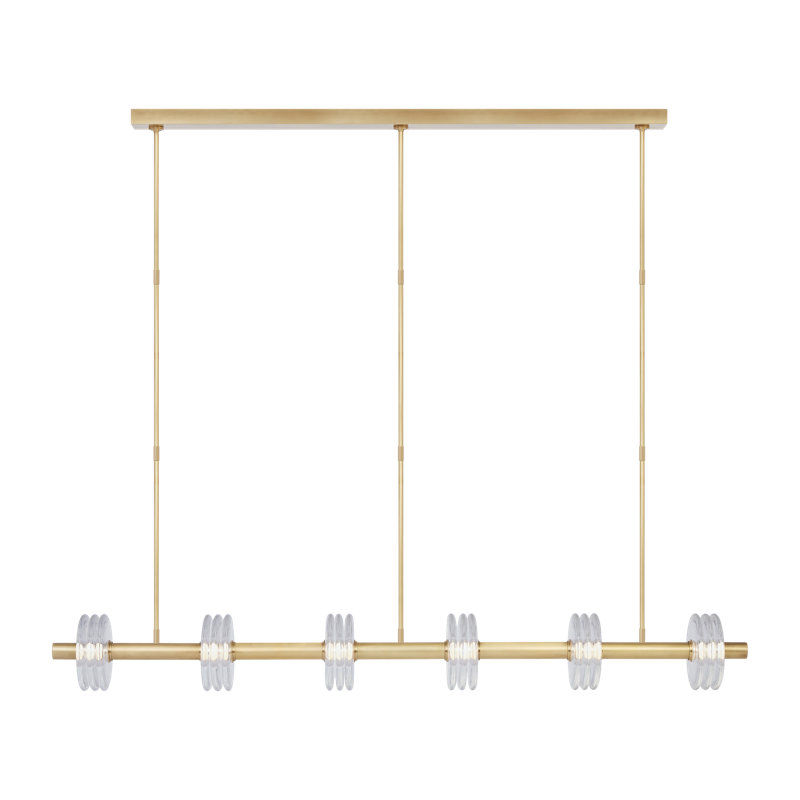 Kelly Wearstler Laurel 6-light extra large linear chandelier