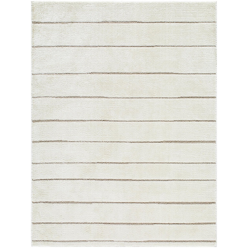 Our PNW Home x Livabliss Boho Scandi Ivory Shag Rug, Rectangle 7 pi 10,49 po x 10 pi