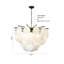 Lustre en verre 7 lumières Transitional