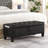 Ottoman with Storage, Storage Ottoman Bench with Safety Hinge 350 lbs Weight-193685833
