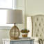 Lampadaire de table de chevet 22 po en rotin 22 po