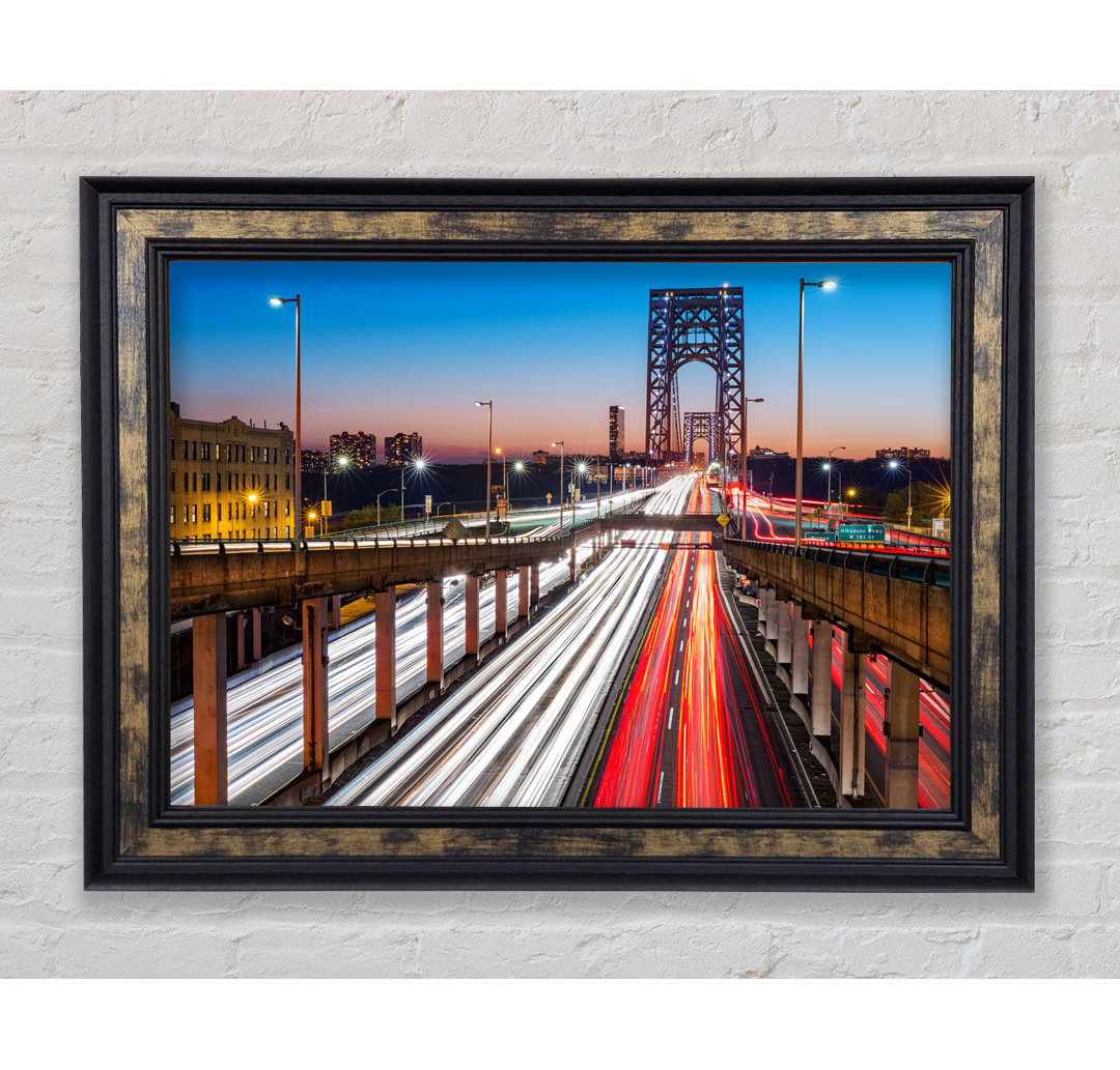 George Washington Bridge - Einzelner Bilderrahmen Kunstdrucke