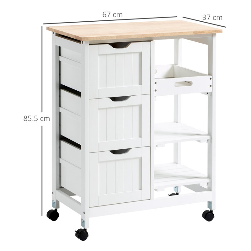 Toquerville Wood Kitchen Island