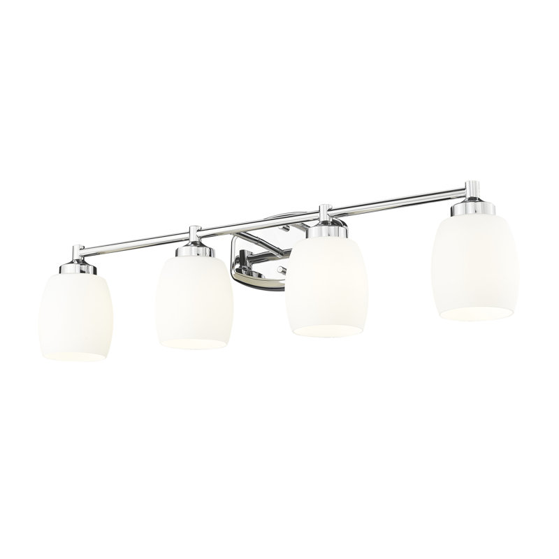 Meuble-lavabo 4 lumières Fenella, Chrome