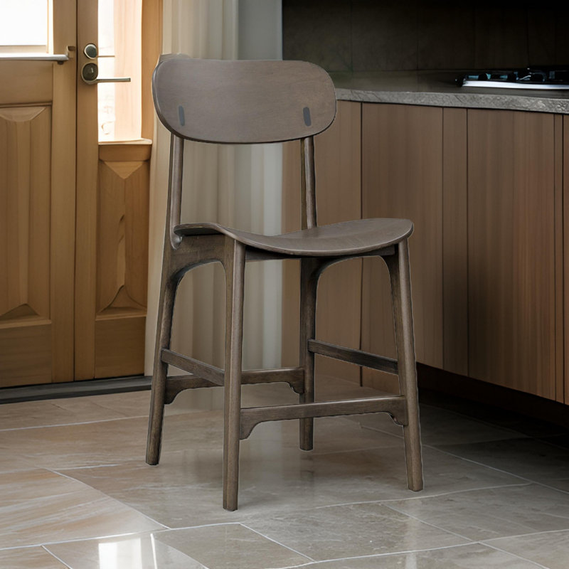Tabouret Luzmarie, Gris foncé, Tabouret de comptoir (siège d’une hauteur de 24