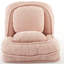 Fauteuil rose confortable, 5 réglages réglables, pour un usage domestique, rose, dossier à coussin-2102100013