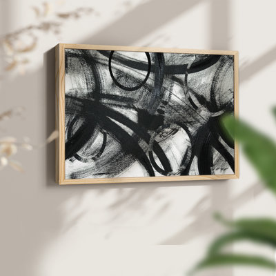 Rain on Sand Lake -Framed Print - Restickable