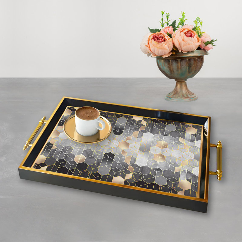 Élégant plateau en verre de 19,7 po x 11,4 po x 1,4 po | Fabrication 100% verre durable | Facile à nettoyer avec un chiffon humide | Idéal pour le service, la présentation décorative et l'organisation | Ajout élégant à la décoration intérieure