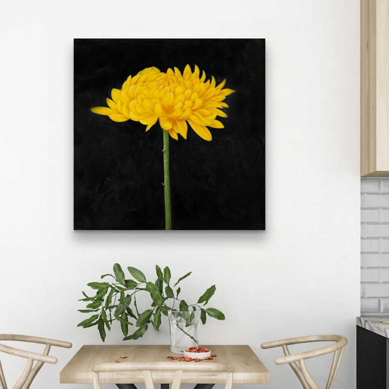 Chrysanthemum - 32"x32" art on canvas