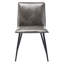 Chaise d'appoint de style campagnard moderne en cuir vieilli de 19 po de large Keava-484833888