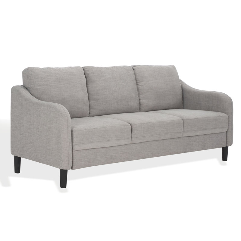 77.3'' Recessed Arms Sofa, Light Grey
