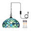 Luminaire suspendu en dôme noir mat à 1 lumière Moni-1561885977