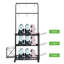 Support de rangement pour tapis de yoga à 3 niveaux avec cage à balles