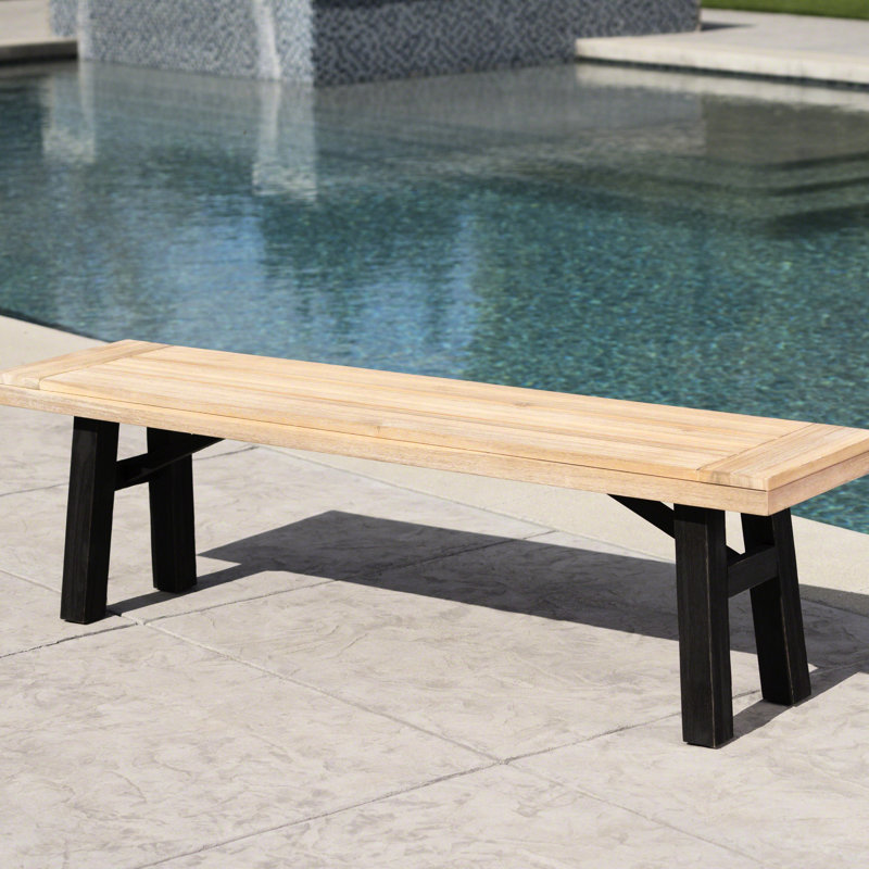 Banc en bois avec lambris élégant et caractéristique de qualité