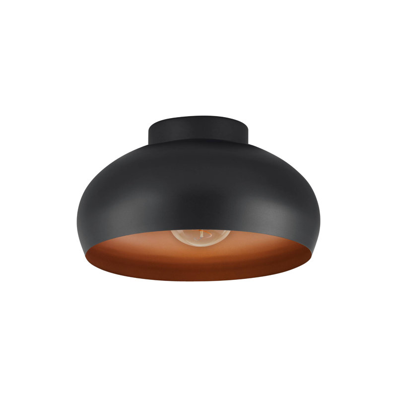 Jesseka Flush Mount, Black/Bronze