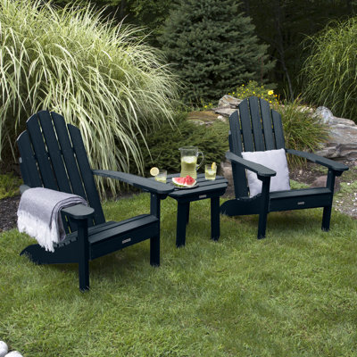 Anette Outdoor Adirondack Chair With Table