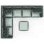Canapé modulaire de 6 pièces avec 1 repose-pieds inclus Nyrie-100929493