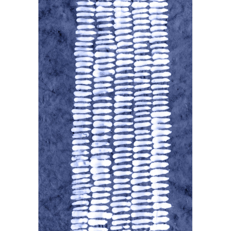 Indigo motifs primitifs VII, H 12 po x l 8 po x P 1,25 po