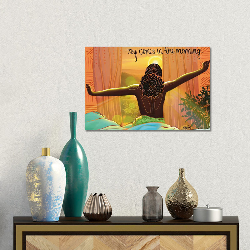 Joy - Wall Art Print - Wrapped Canvas, 12" H x 18" W