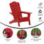 Chaises Adirondack commerciales toutes saisons avec porte-gobelets Ayleah-87001962