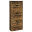 Shoe cabinet with 3 flaps, shoe tipper, shoe rack, shoe storage, open compartment, adjustable partition-1070259979