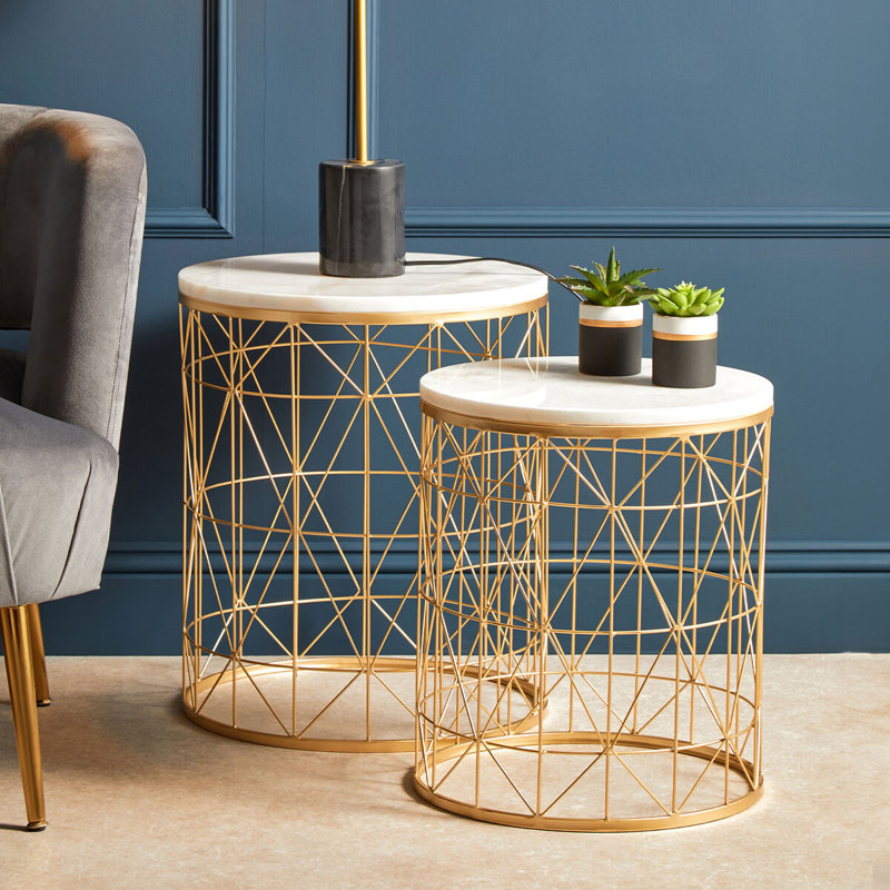 Schaefer Drum Side Table Set