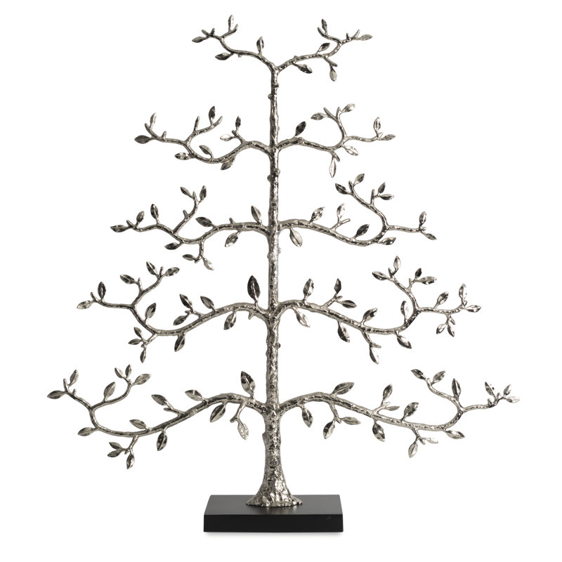 Espalier Christmas Ornament Tree Figurine / Sculpture, 48" H x 48" W x 2" D