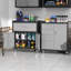 Armoire de rangement robuste en métal avec roulettes - Organisateur robuste pour le garage, le bureau et la maison