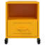 Ameara 36cm W Steel Bedside Table-1826630103