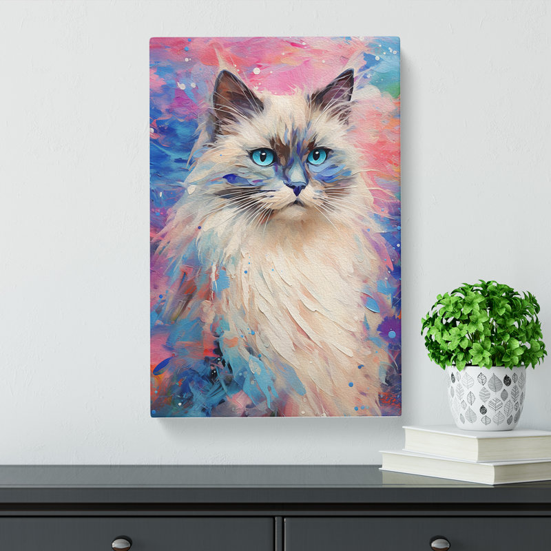 Ragdoll Cat Impressionism No.2 - No Frame Print