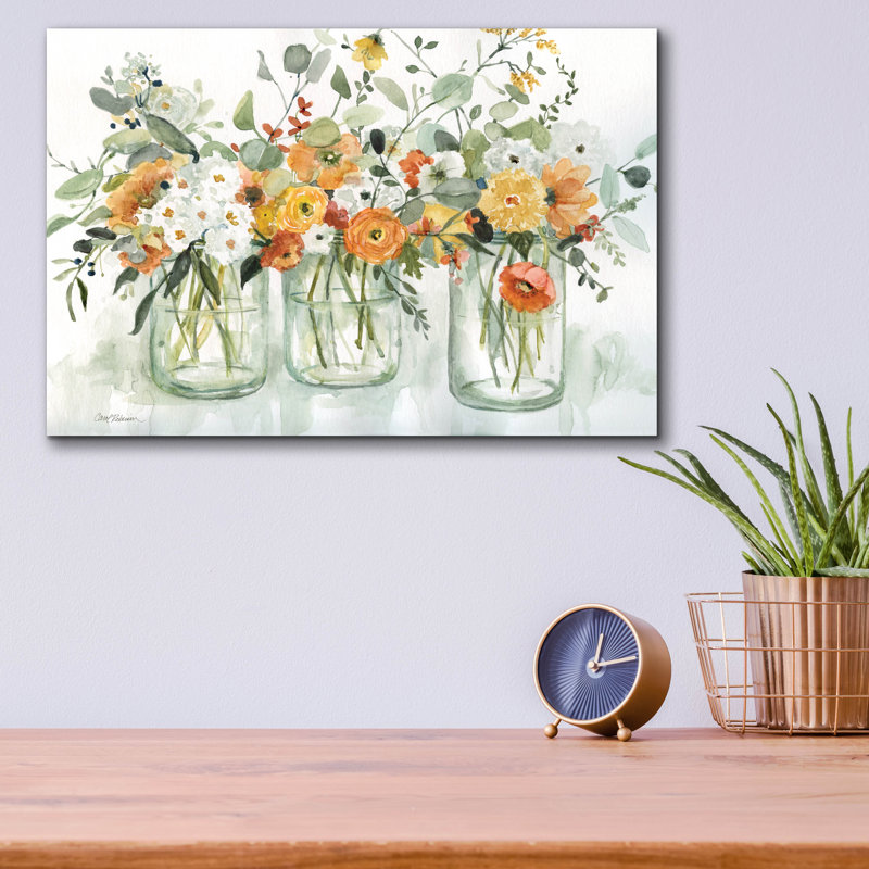 «Trois Beauties» par Carol Robinson, H 12 po x l 16 po x P 0,13 po