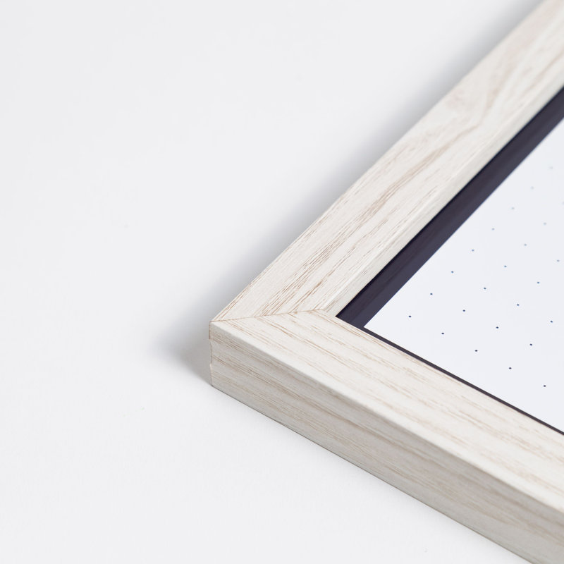 Rustic White Wood Magnetic Weekly Planner Board with Accessories