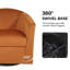 Upholstered Swivel Barrel Chair-1758226951