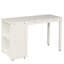 Lit mezzanine simple blanc avec armoire et bureau à roulettes bas mobile - blanc, coffre-fort-114422702