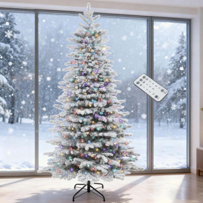 Arbre de Noël artificiel enneigé