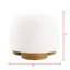 Tabouret rond rembourré en tissu entièrement assemblé, blanc, siège de 20 pouces, mousse haute densité, léger, pour le salon et la chambre à coucher avec tissu doux, capacité de poids de 300 lb, dortoir-59836618