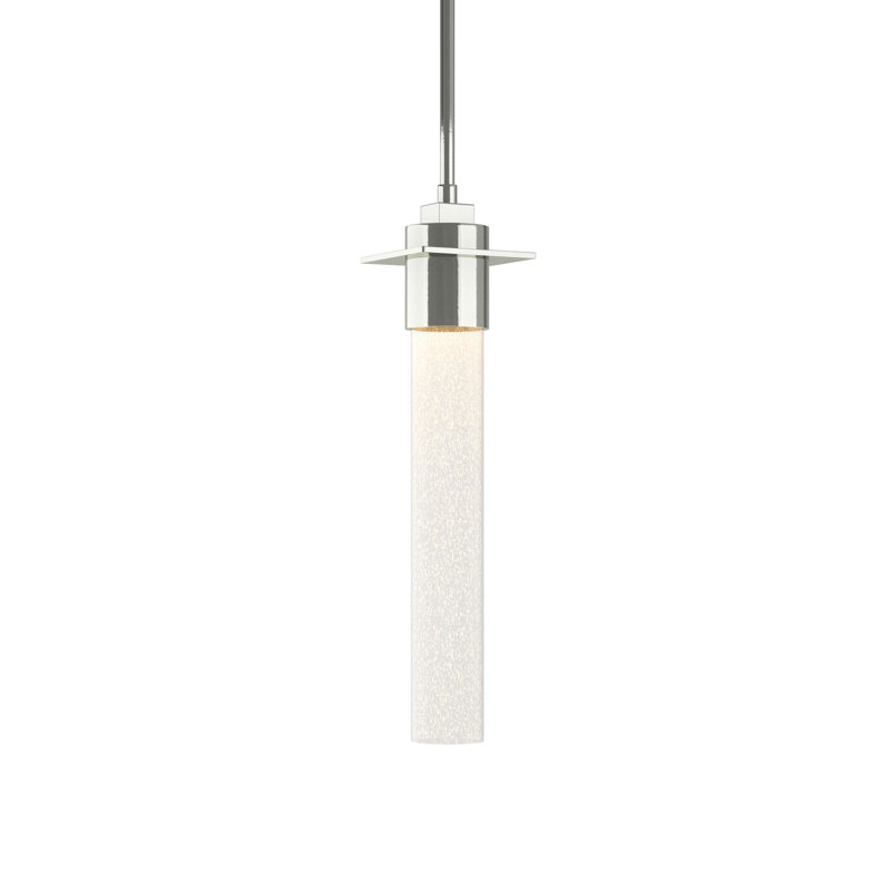 Airis 1-Light Single Cylinder Pendant, Sterling, 19.5" - 64.5"