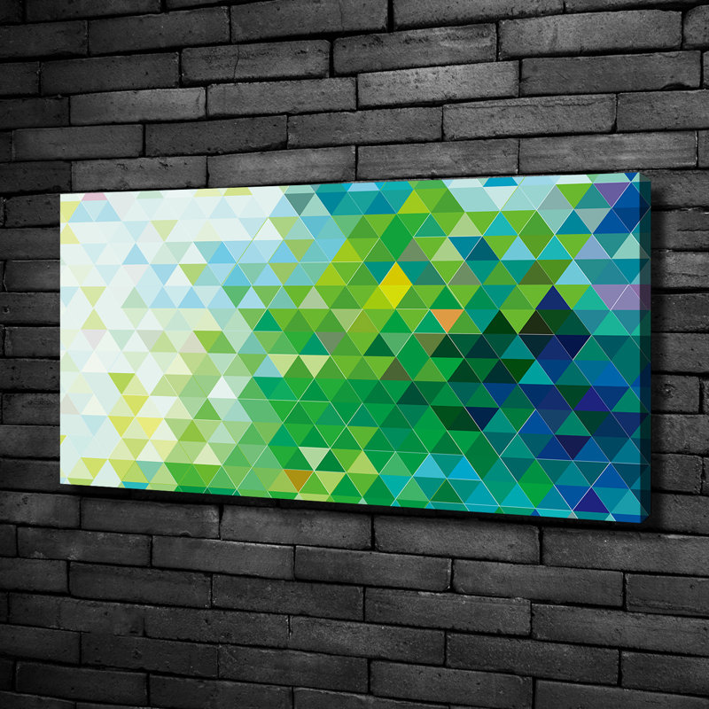 Abstraction Triangles - Wrapped Canvas Print
