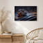Tableau sur toile représentant une roche volcanique incandescente dans l'eau sombre-877869564