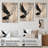 Black And White Falcon Swoop II - Eagle Animal Black Wood Print On Natural Pine Wood-569274350