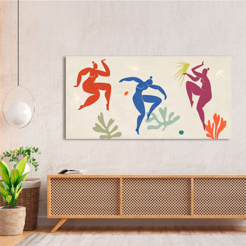 Dancing the Night Away 1 Piece Wrapped Canvas Wall Art, 35cm H x 70cm W