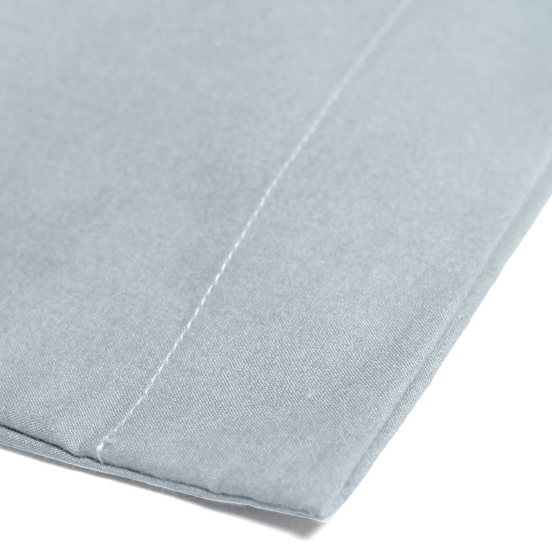 Almondsbury Plain Cotton Blend Housewife Pillowcase, Duck Egg Blue