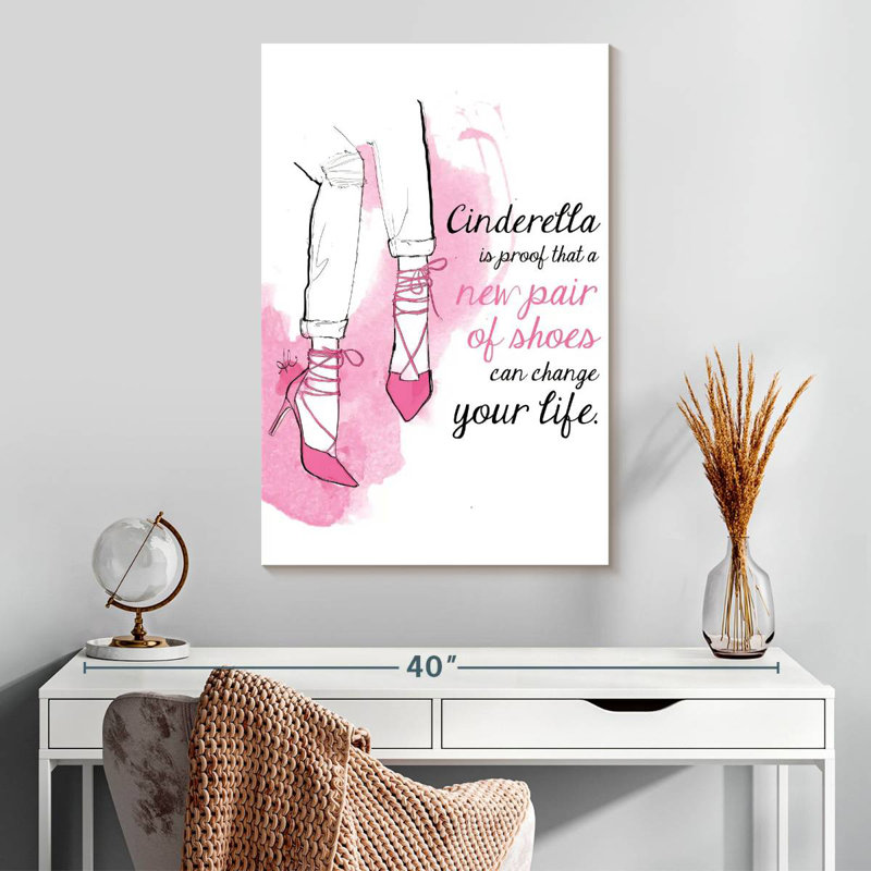 Tergel Cinderella Shoes, 30" H x 20" W