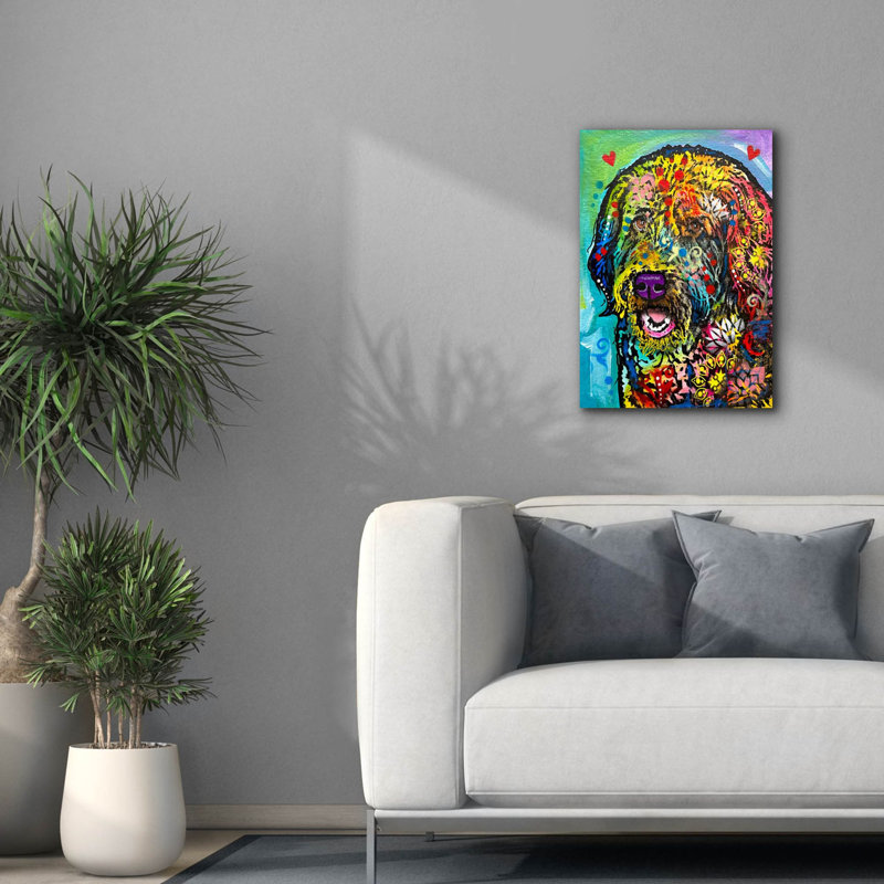 «I Cant Believe She Said What» par Dean Russo, art mural sur toile, H 26 po x l 18 po x P 0,75 po