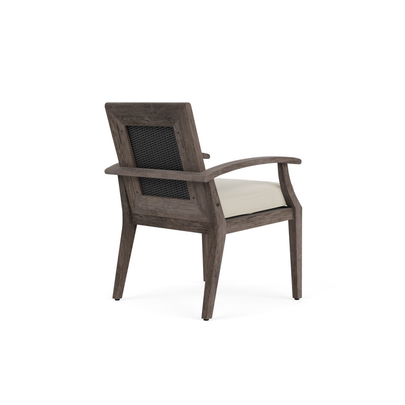 Frontier Outdoor Dining Armchair, Calidora Mist, Charcoal